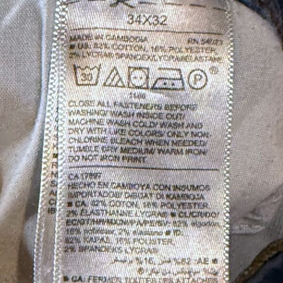 Old Navy Slim Jeans Mens Medium Wash Distressed Stretch Denim Size 34/32 - Picture 4 of 5